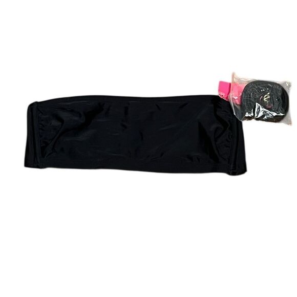 Xhilaration Black Strapless Bandeau Swim Top, Size S, NWT - Picture 1 of 4